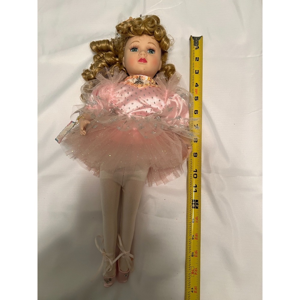Victorian Rose 1997 Brass Key Porcelain Ballerina 16" Melissa Jane Limited Ed - Picture 15 of 16